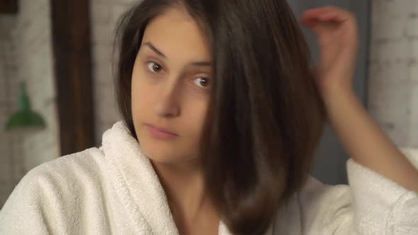 Caucasian Model Smarten Up in the Morning alt