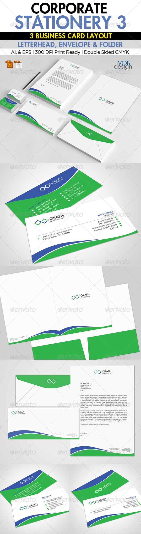 Corporate Stationery 3 - Stationery Print Templates