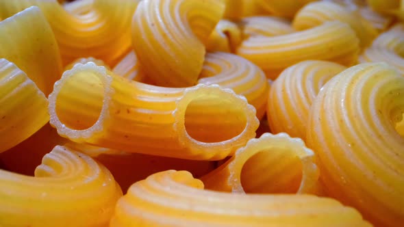 Pasta Horns Closeup and Panorama alt