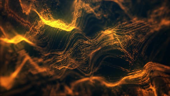 Gold Awards Particle Loop Background