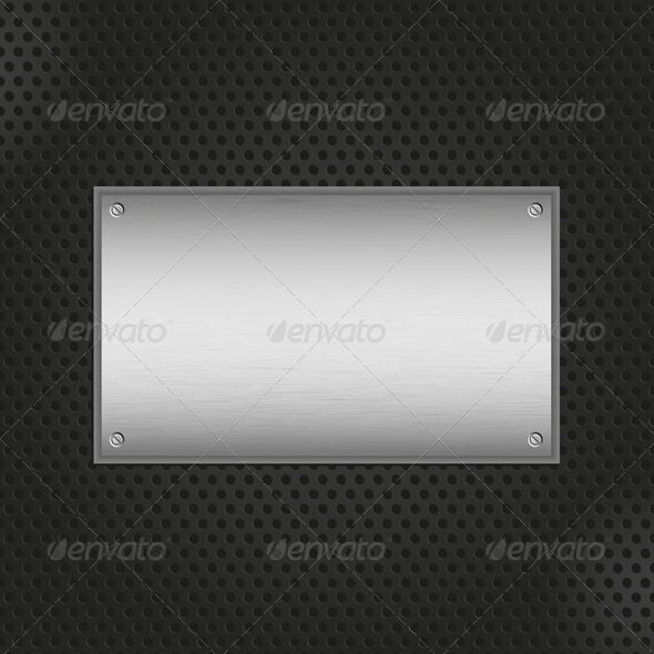 Metal Plate Background - Backgrounds Decorative