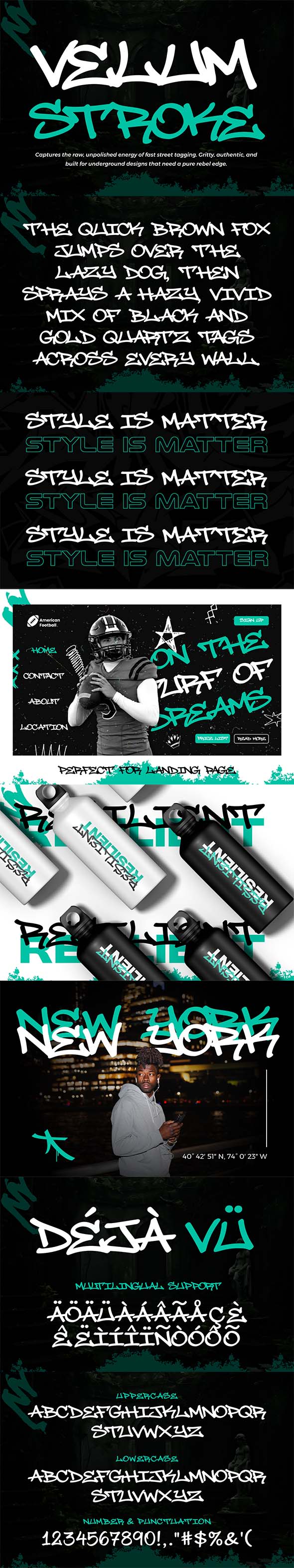 Velum Stroke – Raw Handwritten Graffiti Tag Typeface