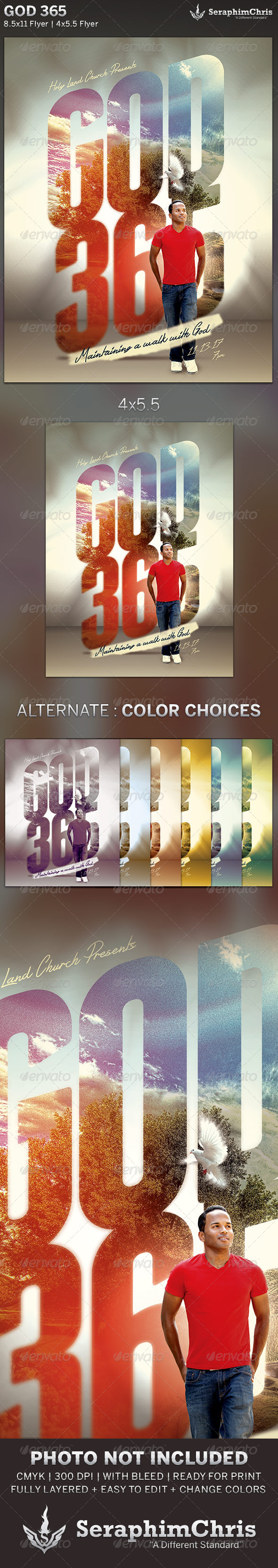 God 365: Church Flyer Template - Church Flyers