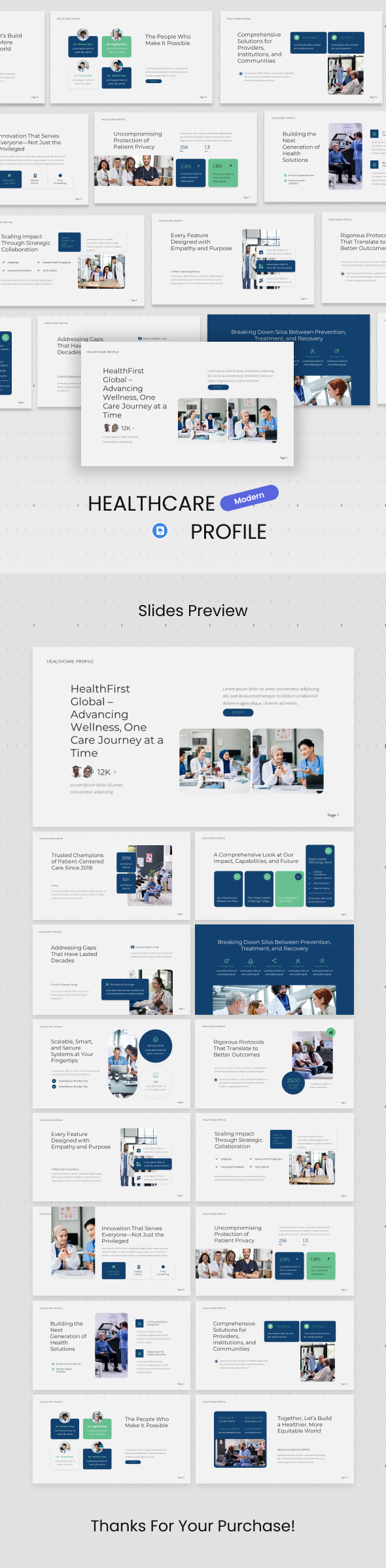 Healthcare Profile Keynote Template
