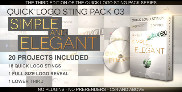 Quick Logo Sting Pack 03: Simple u0026 Elegant