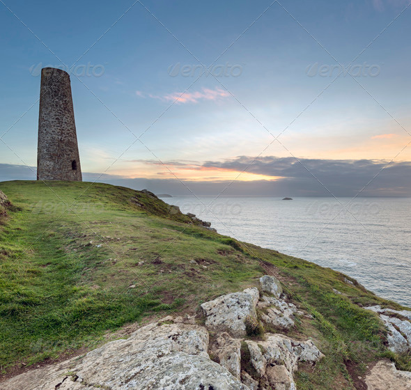 Stepper Point in Cornwall - Stock Photo - Images