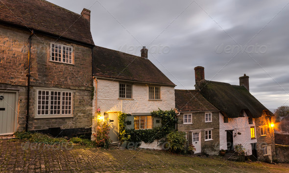 A Row of Cottages - Stock Photo - Images
