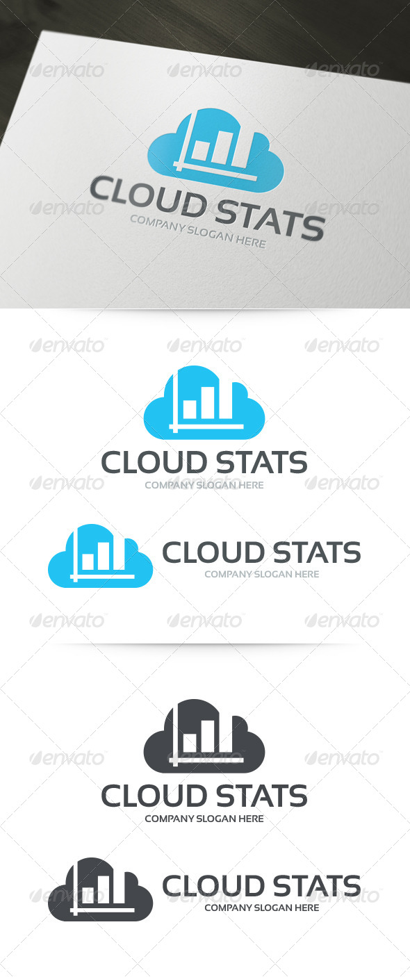 Cloud Stats Logo - Symbols Logo Templates