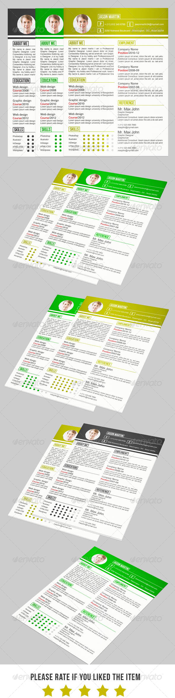 One Page Resume - Resumes Stationery