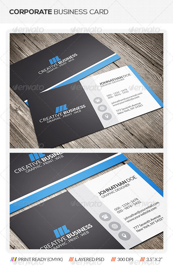 Corporate Business Card - Corporate Business Cards