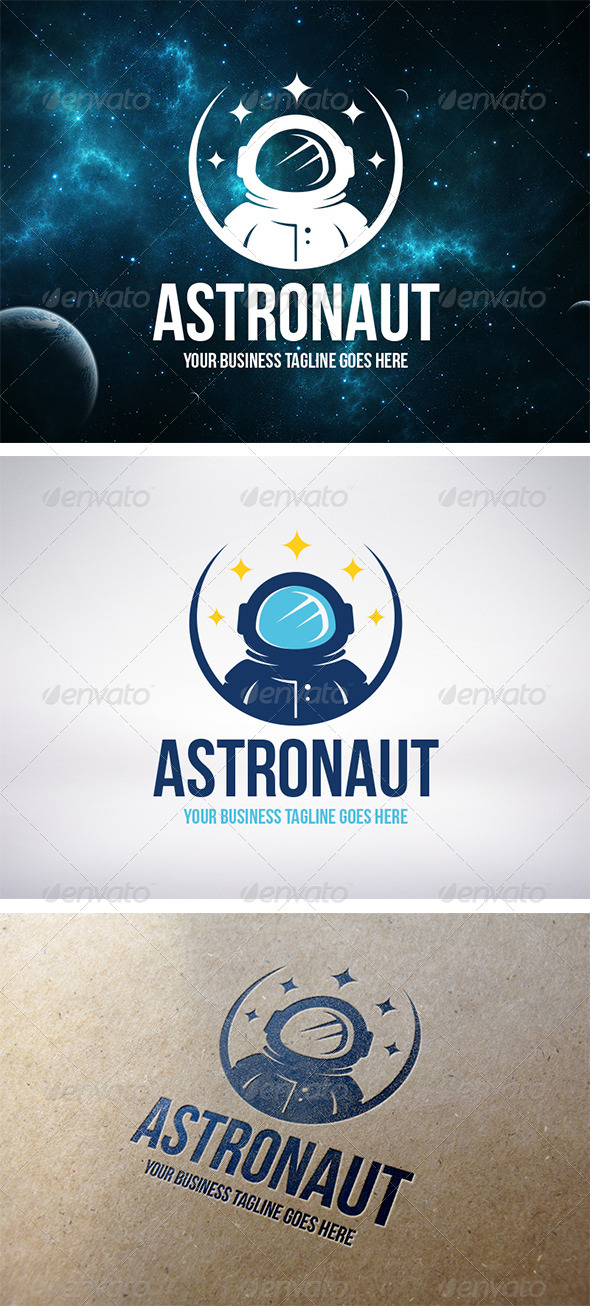 Astronaut Logo Template - Humans Logo Templates