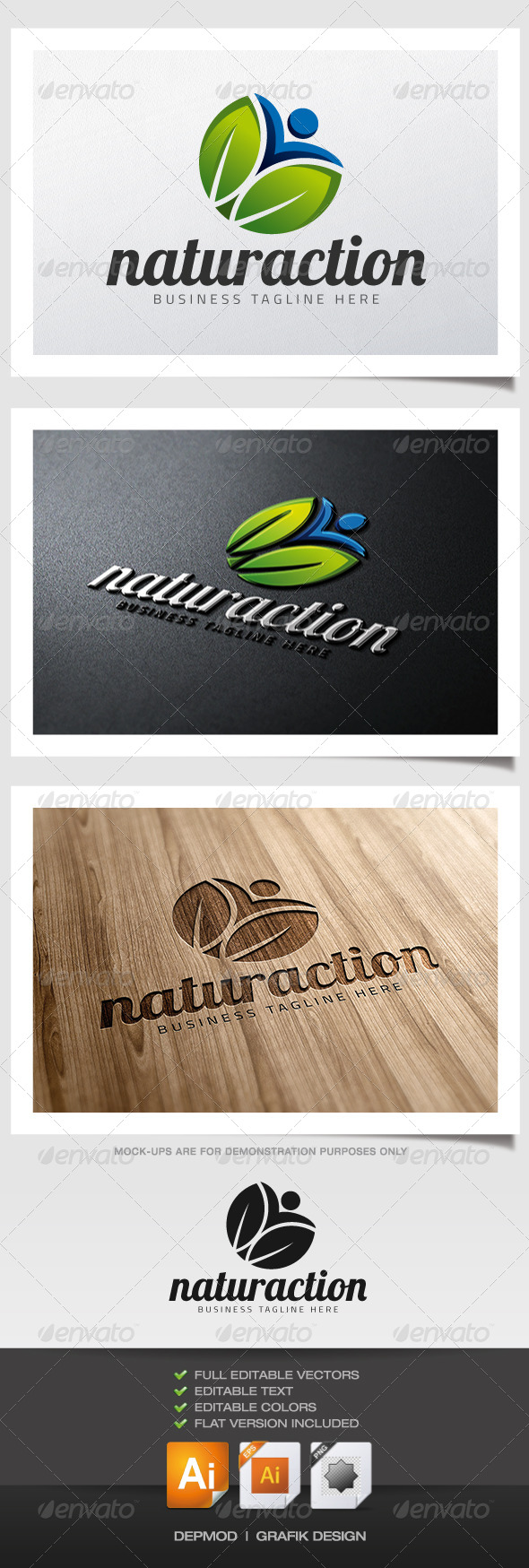 Naturaction Logo - Symbols Logo Templates