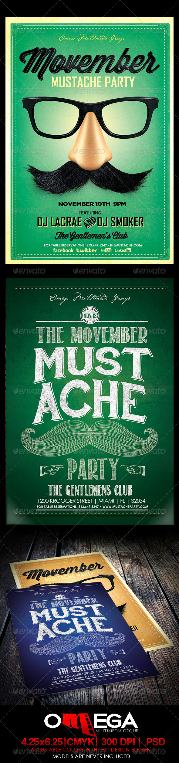 Movember Bundle - Events Flyers