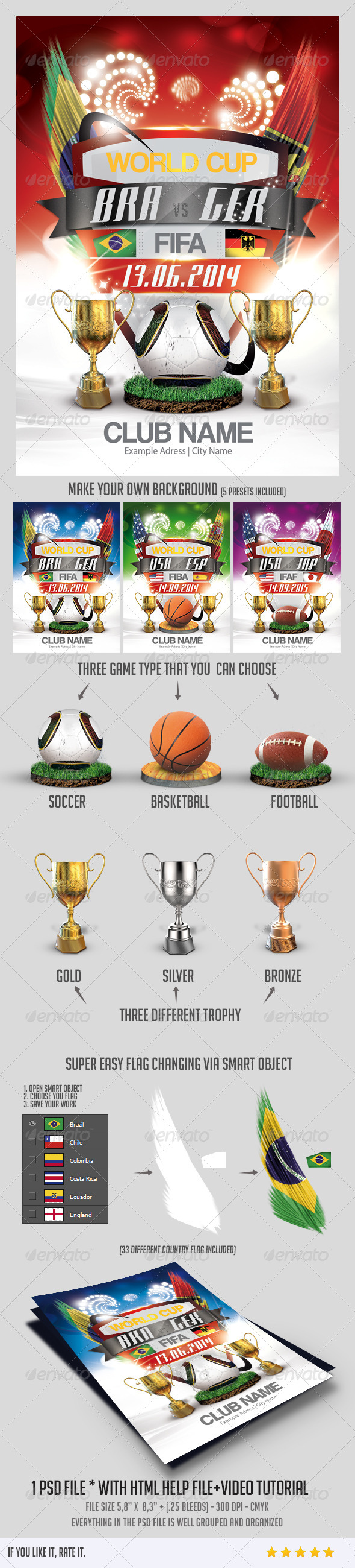 World Cup Flyer - Sports Events