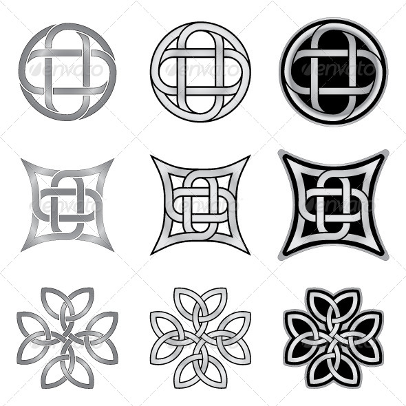 Celtic Knots Models and Patterns - Decorative Symbols Decorative