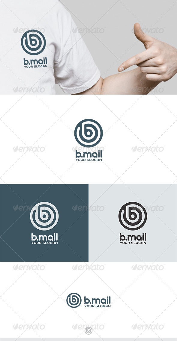 B Mail Logo - Letters Logo Templates