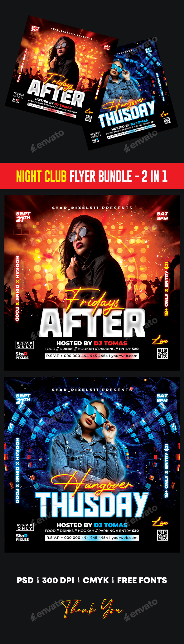 Night Club Flyer Bundle