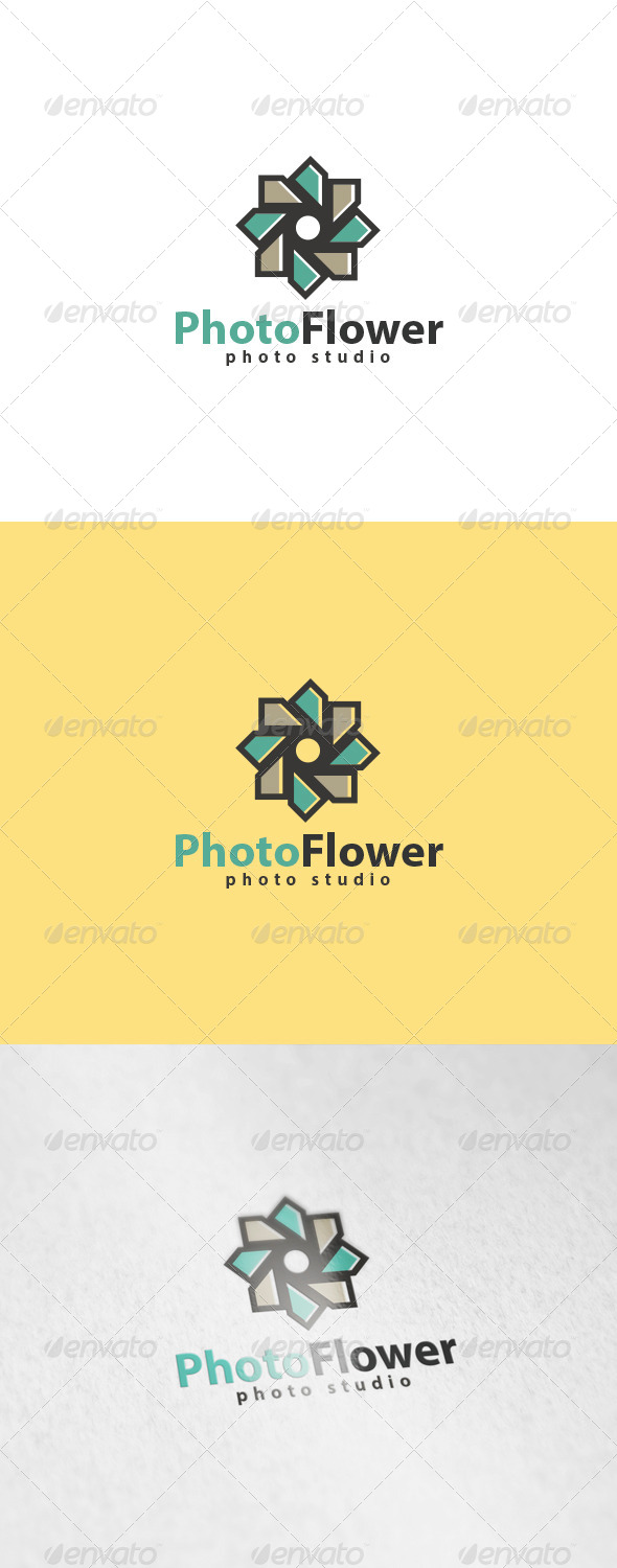 Photo Flower Logo - Symbols Logo Templates
