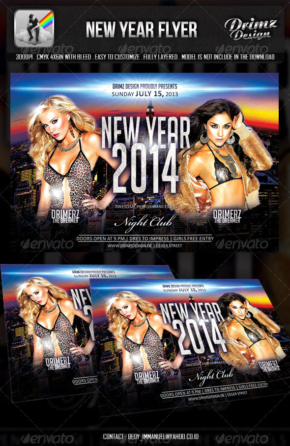 New Year Party - Events Flyers