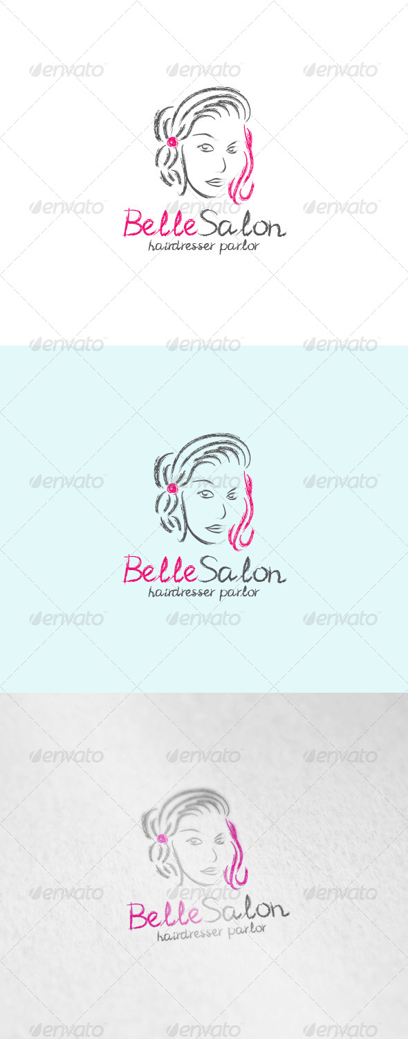 Belle Salon Logo - Humans Logo Templates