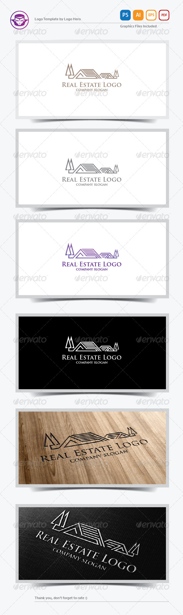 Real Estate Logo Template - Buildings Logo Templates