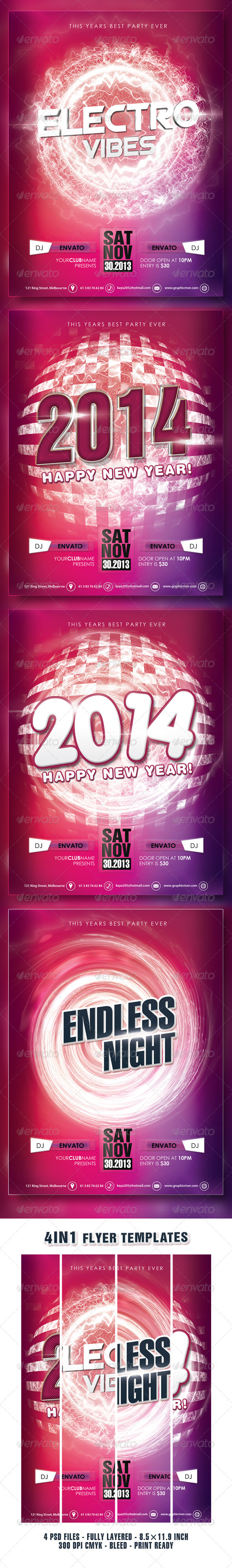4IN1 Flyer Templates - Events Flyers