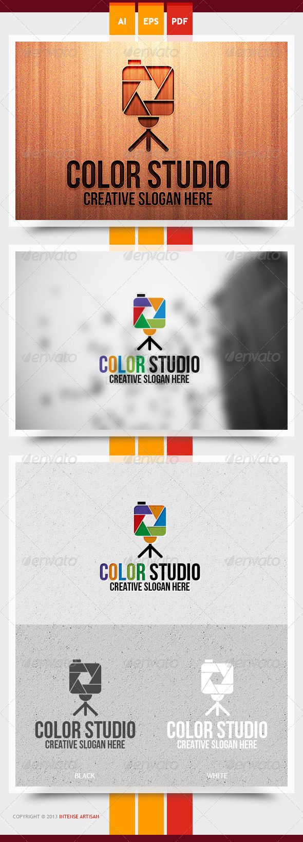 Color Studio Logo Template - Objects Logo Templates