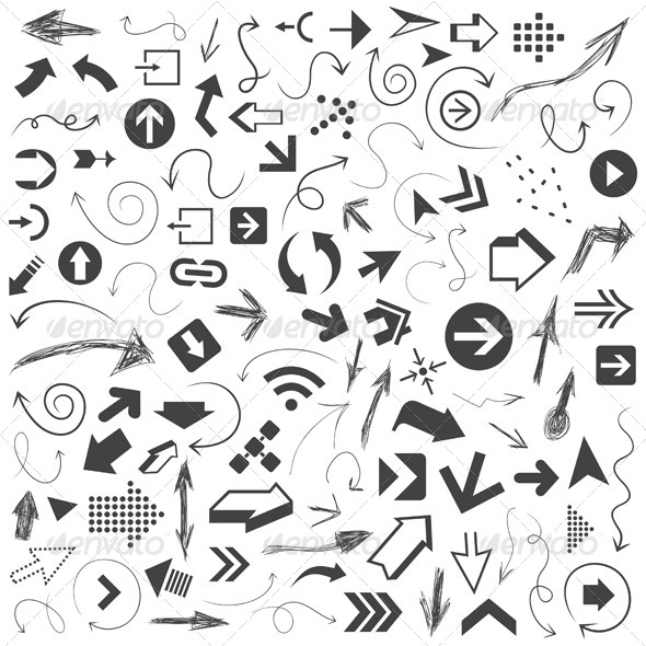 Arrow Drawing 8 - Miscellaneous Vectors