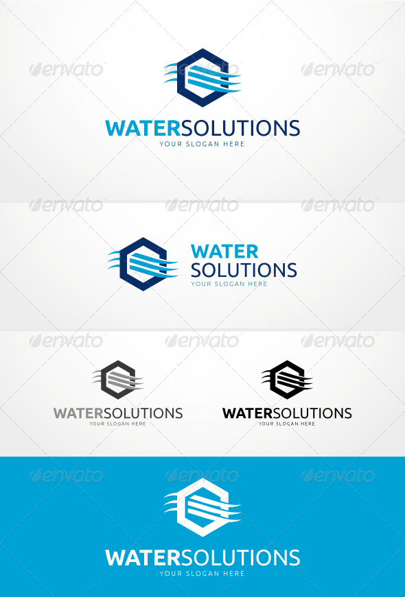 Water Solutions - Logo Template - Symbols Logo Templates