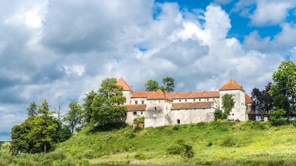 Svirzh Old Castle in Lviv Region, Ukraine