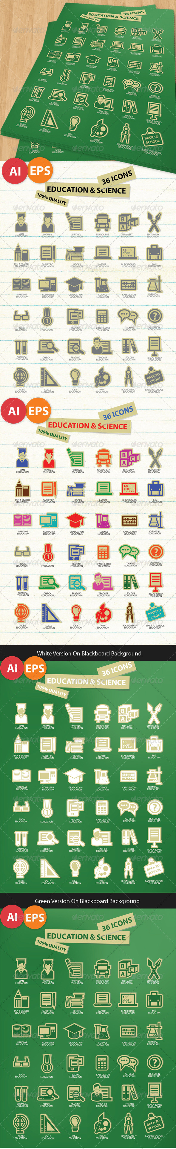 Education & Science Icons - Icons