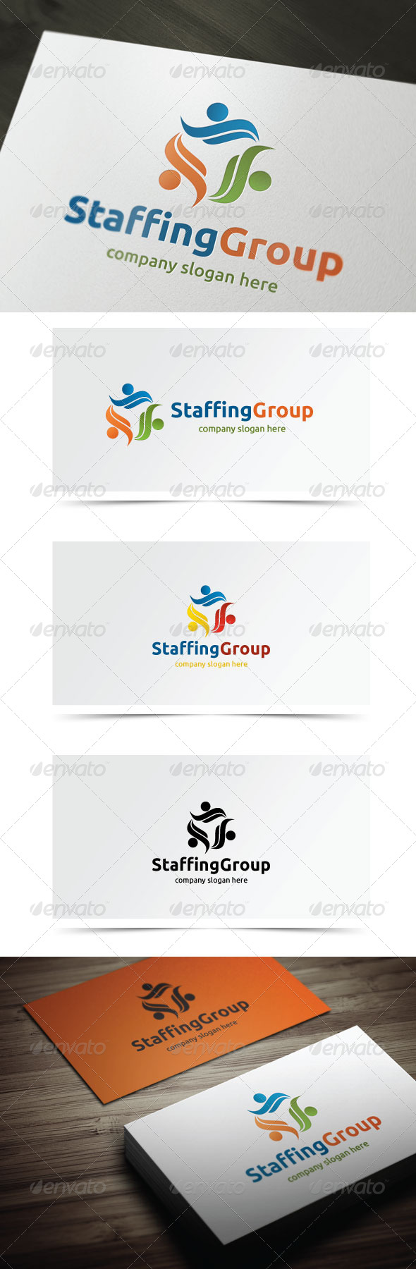 Staffing Group - Humans Logo Templates