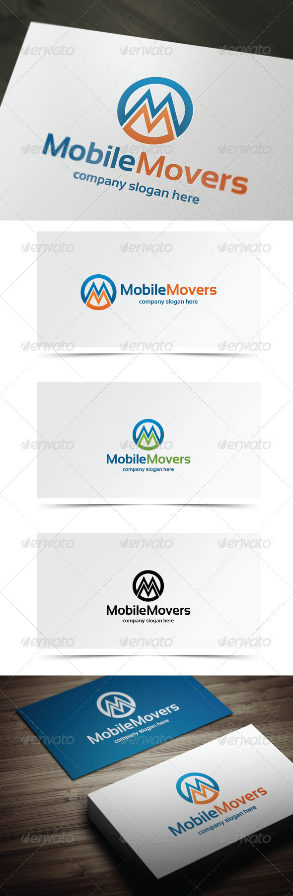 Mobile Movers - Letters Logo Templates