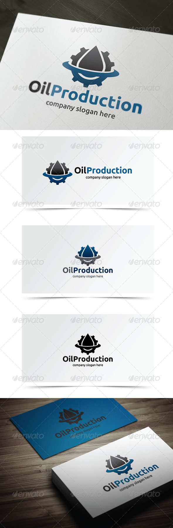 Oil Production - Objects Logo Templates