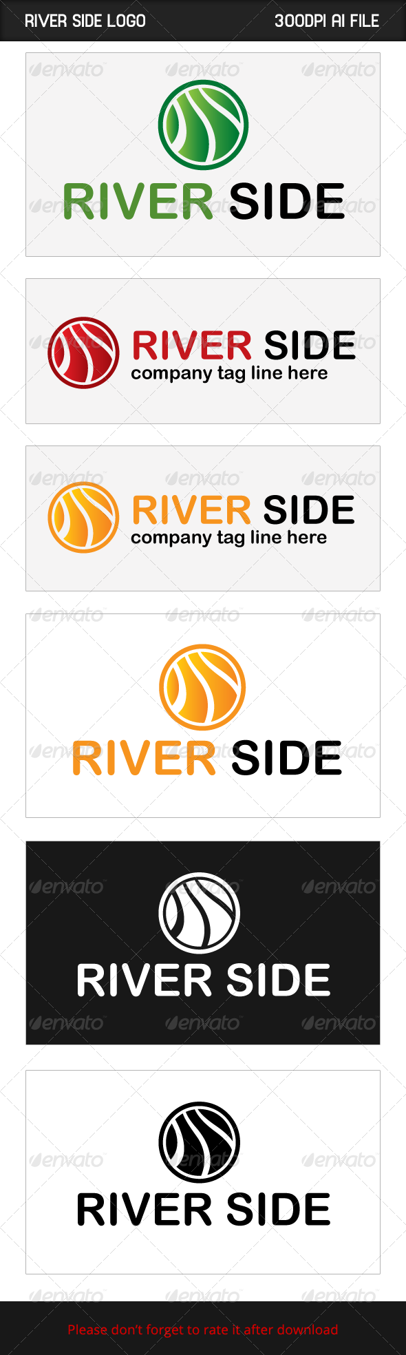 River Side - Logo Templates