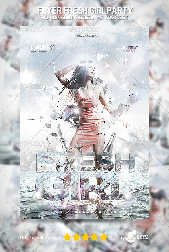 Flyer Fresh Girl Party - Clubs & Parties Events
