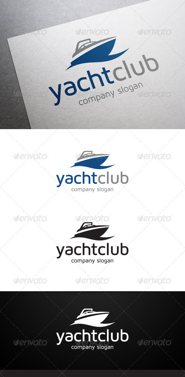 Yacht Club Logo - Objects Logo Templates