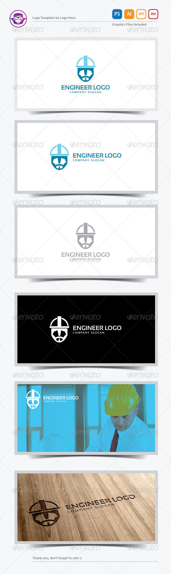 Engineer Logo Template - Humans Logo Templates