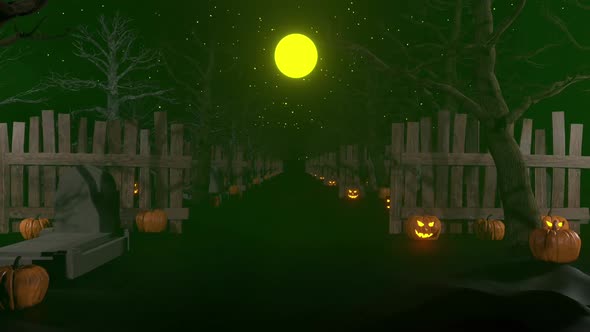 Halloween Pumpkin Wood 05
