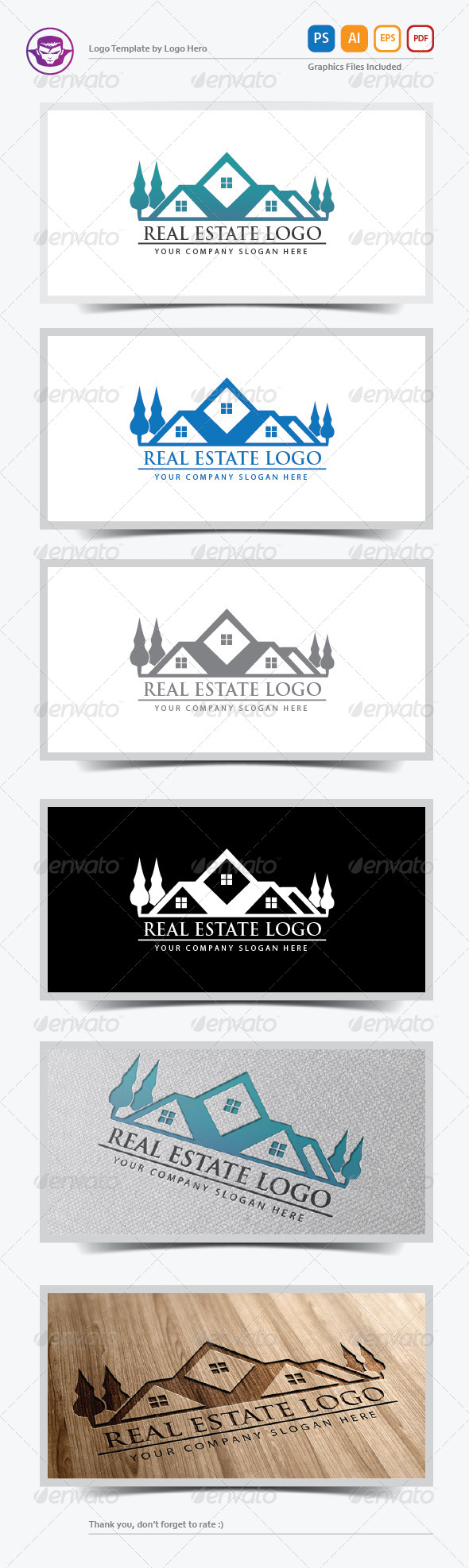 Real Estate Logo Template V.2 - Buildings Logo Templates