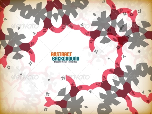 Vector Geometric Vintage Retro Background - Patterns Decorative