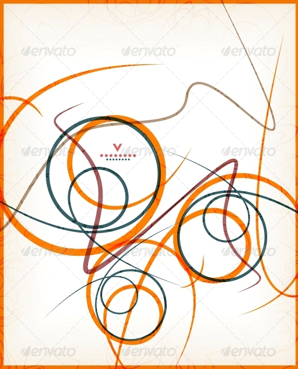 Beautiful Vintage Retro Swirls - Backgrounds Decorative