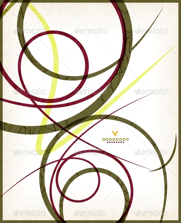 Beautiful Vintage Retro Swirls - Backgrounds Decorative