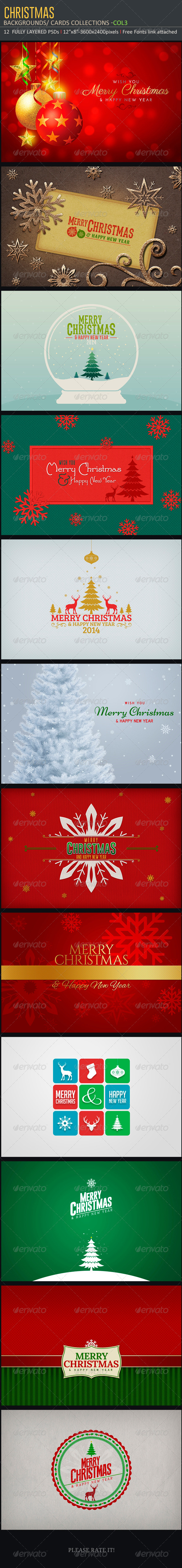 Christmas Backgrounds-Cards -Col3