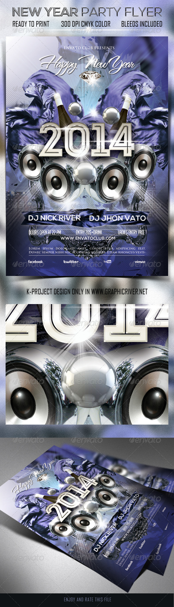 New Year Party Flyer - Clubs & Parties Events