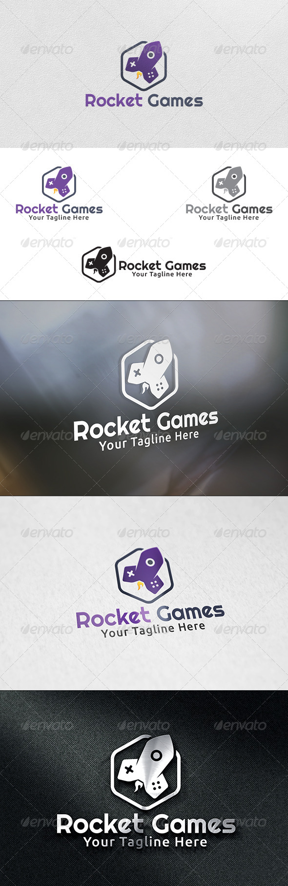 Rocket Games - Logo Template - Objects Logo Templates