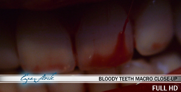 Maniac Psychopath Cannibal Bloody Teeth