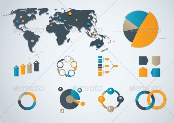 Infographic Business Template Vector Illustration - Web Technology