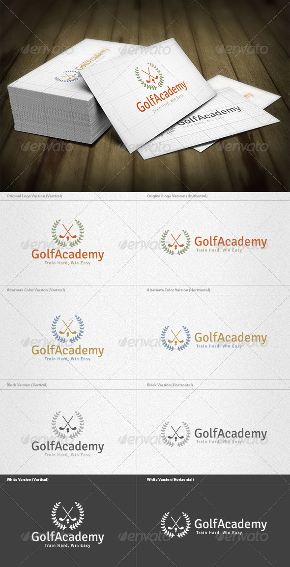 Golf Academy Logo - Crests Logo Templates