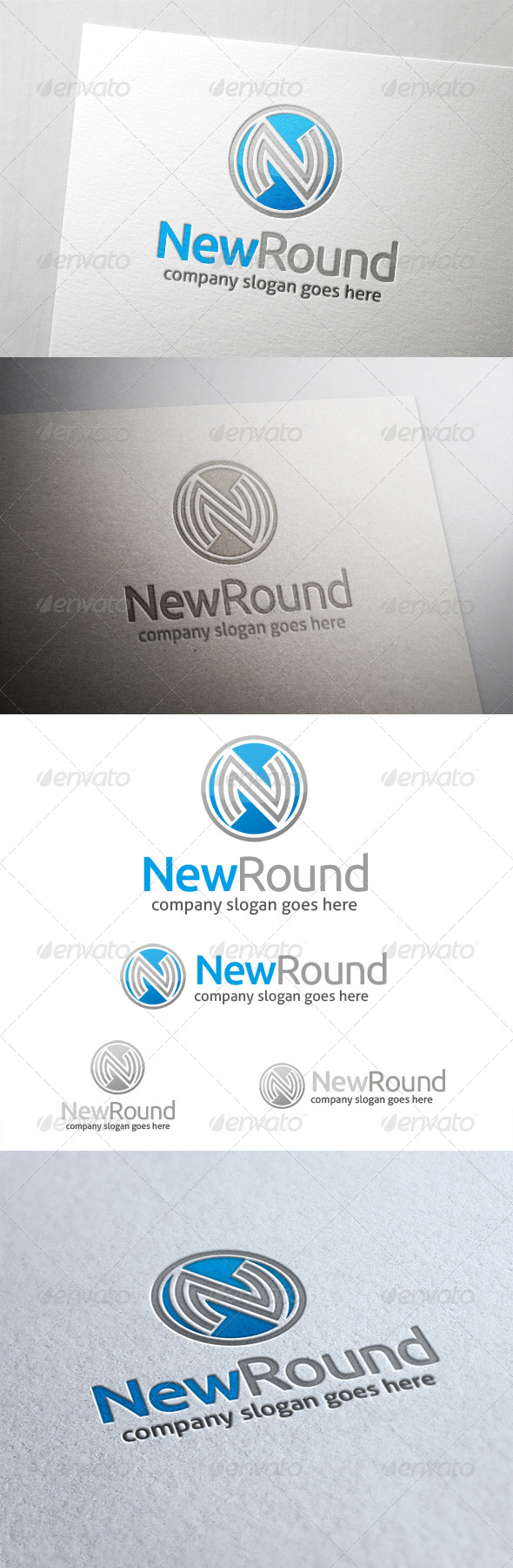 New Round Letter N Logo - Letters Logo Templates